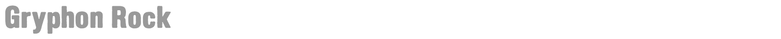 Gryphon Rock font preview